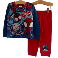 Boys Marvel Spidey and His Amazing Friends Long Pyjamas Age 1 - 5 Years