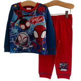 Boys Marvel Spidey and His Amazing Friends Long Pyjamas Age 1 - 5 Years