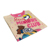 Minions Girls Short Sleeve Nightdress Nightie Pyjamas Pjs Kids