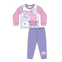 Girls Peppa Pig Dream Time With Peppa Long Pyjamas Baby Age 1 - 5 Years