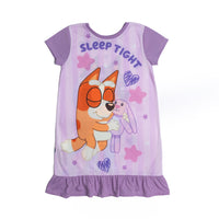 Girls Reversible Bluey and Bingo Nightdress Nightie Pyjamas