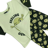 Boys Shrek Short Sleeve Top Long Leg Pyjamas Nightwear Pjs Ogre