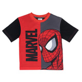 Boys Spiderman Short Sleeve Top Trousers Pyjamas Pjs Nightwear