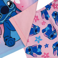 Girls Lilo and Stitch Short Frilly Pyjamas Age 2 - 12 Years