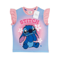 Girls Lilo and Stitch Short Frilly Pyjamas Age 2 - 12 Years