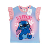 Girls Lilo and Stitch Short Frilly Pyjamas Age 2 - 12 Years