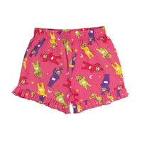 Girls Teletubbies Short Frilly Pyjamas Kids Baby Nightwear