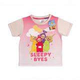 Girls Teletubbies Short Frilly Pyjamas Kids Baby Nightwear