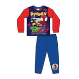 Boys Marvel Spidey and His Amazing Friends Long Pyjamas Age 1 - 5 Years