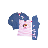 Girls Barbie 3 Piece Set Jacket Leggings & Frilly Tshirt