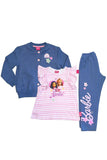 Girls Barbie 3 Piece Set Jacket Leggings & Frilly Tshirt