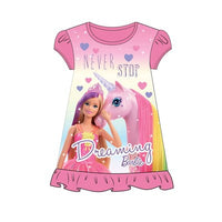 Girls Barbie Nightdress Nightie Pyjamas Age 2 - 10 Years