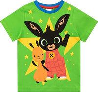 2 Pack Boys Bing Bunny Short Pyjamas Kids Pjs Nightwear Baby Age 1 - 4 Years