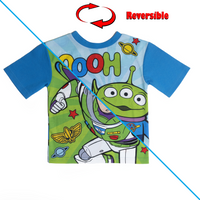 REVERSIBLE Boys Toy Story Woody Buzz Lightyear Pyjamas Pjs Nightwear