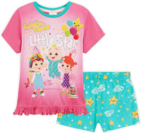 Girls Cocomelon Short Sleeve Pyjamas Cotton Age 2-4 Years