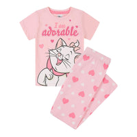 Girls Disney Marie The Cat from Aristocats Long and Short Pyjamas Age 1 - 10 Years