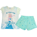 Girls Disney Frozen Be Your Own Magic Short Sleeve Pyjamas Elsa Age 2-8 Years