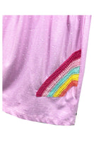 Girls 2 Piece Rainbow Crochet Leggings & Top Set