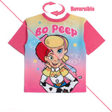 Disney REVERSIBLE Girls Toy Story Jessie Bo Peep Pyjamas Pjs Nightwear