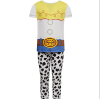 Girls Disney Jessie Toy Story Short Sleeve Long Pyjamas