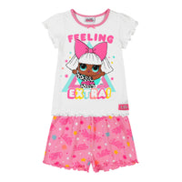 Girls LOL Surprise Dolls Pyjamas Short PJs Sets with Glitter Detail