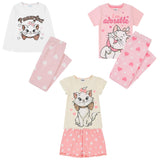 Girls Disney Marie The Cat from Aristocats Long and Short Pyjamas Age 1 - 10 Years