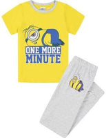 Boys Minions Masters of Chaos or One More Minute Long Pyjamas Age 2 - 10 Years