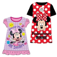 Girls Disney Minnie Mouse Nightdress Nightie Pyjamas Age 2 - 12 Years