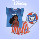 Disney Moana Girls Pyjamas Shorts and Top Pjs Kids