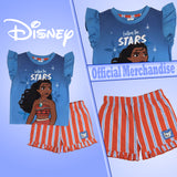 Disney Moana Girls Pyjamas Shorts and Top Pjs Kids