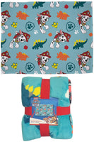 Boys Girls Paw Patrol Dino Fleece Throw Kids Blanket