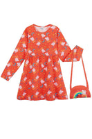 Girls Peppa Pig Dress With Matching Bag