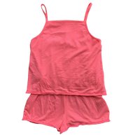 Girls Playsuit Black Bright Pink Shorts Summer Holiday All In One Age 6- 11 Year