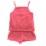 Girls Playsuit Black Bright Pink Shorts Summer Holiday All In One Age 6- 11 Year