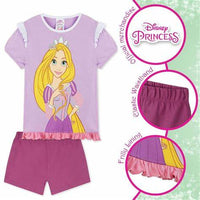 Girls Disney Princess Rapunzel Short Pyjamas Shortie Pjs