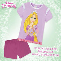 Girls Disney Princess Rapunzel Short Pyjamas Shortie Pjs