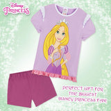 Girls Disney Princess Rapunzel Short Pyjamas Shortie Pjs