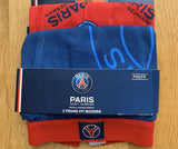 2 x Boys Football Paris Barcelona Boxers Shorts Pant Trunks Age 2 - 3 Years