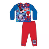 Boys Marvel Spidey and His Amazing Friends Long Pyjamas Age 1 - 5 Years