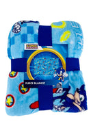 Boys Girls Sonic the Hedgehog Fleece Throw Kids Blanket