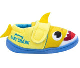 Boys Girls Baby Shark Slippers Toddler 3D Fin Self Fastening UK Shoe Size 5 - 10