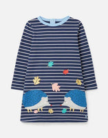 Girls Hedgehog Long Sleeve Dress Age 3-12 Years RRP £29.95