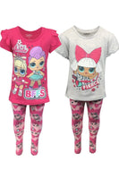 Girls 3 PIECE SET - YOU GET 2 x T-Shirts & 1 x Leggings LOL Surprise or Minnie