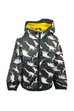 Boys Girls Colour Changing Raincoat Dinosaurs Dogs Cats Pirates Unicorns Jacket Coat Age 2-8 Yrs