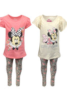 Girls 3 PIECE SET - YOU GET 2 x T-Shirts & 1 x Leggings LOL Surprise or Minnie