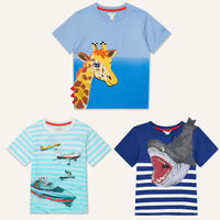 Boys Girls M*nsoon TShirt Dogs Boats Planes Shark Giraffe Baby T-Shirt Top