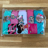 5 Girls Knickers LOL Minnie Bing PAW Patrol Trolls Briefs Age 1 - 8 Years