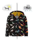 Boys Girls Colour Changing Raincoat Dinosaurs Dogs Cats Pirates Unicorns Jacket Coat Age 2-8 Yrs