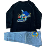 Boys Sonic the Hedgehog Pyjamas PJs Long Sleeve Top & Bottom Age 7 - 12 Years