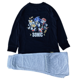 Boys Sonic the Hedgehog Pyjamas PJs Long Sleeve Top & Bottom Age 7 - 12 Years